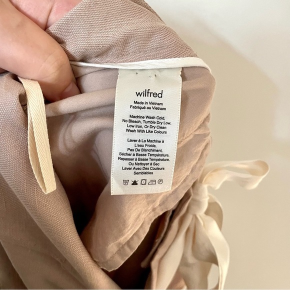 Aritzia  Wilfred Linen Allant Pant Taupe - Picture 10 of 12